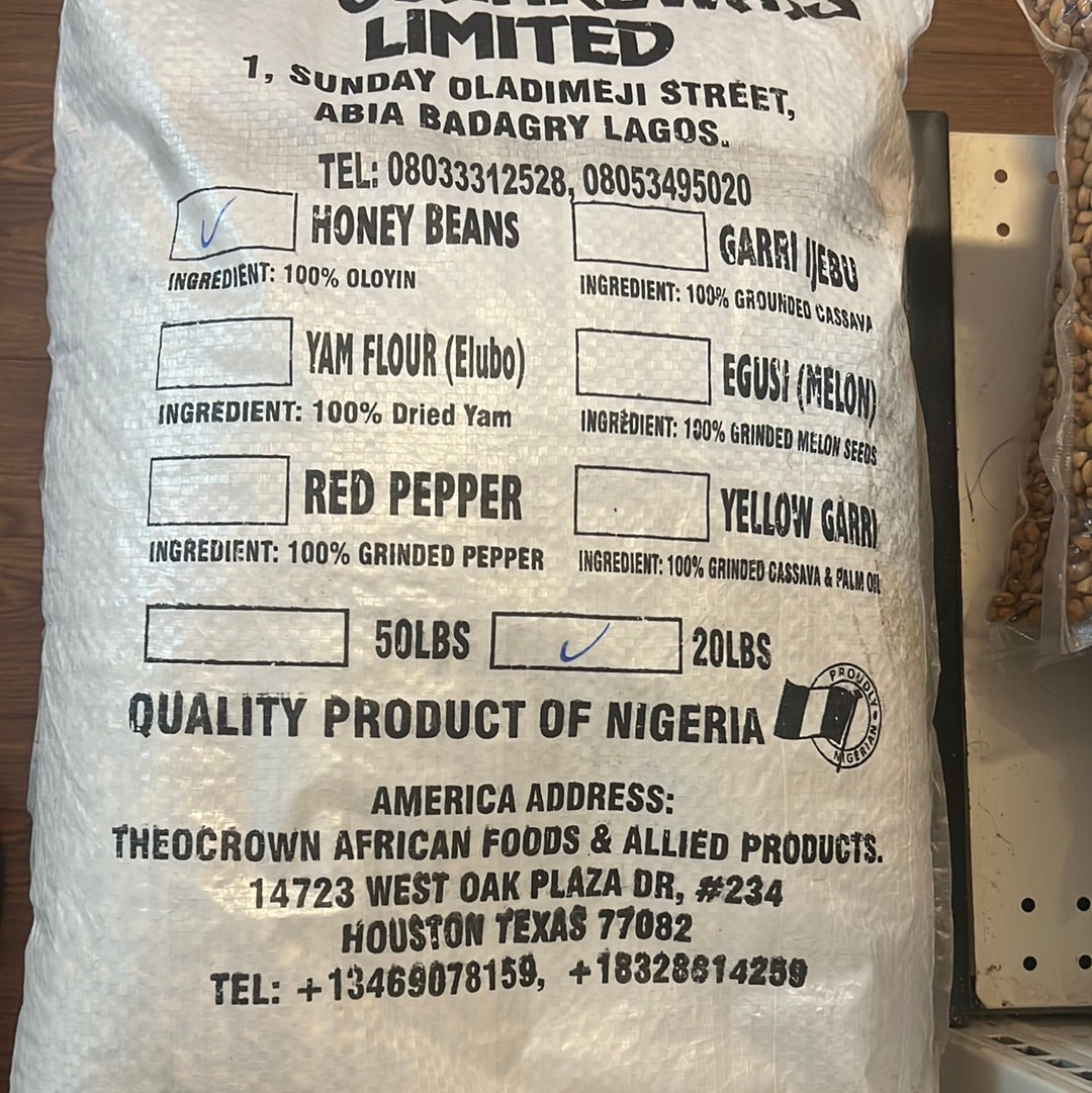 Honey Beans 20Lbs