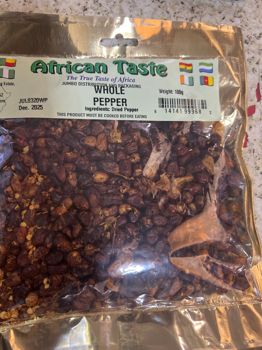 Whole Black Pepper 4oz