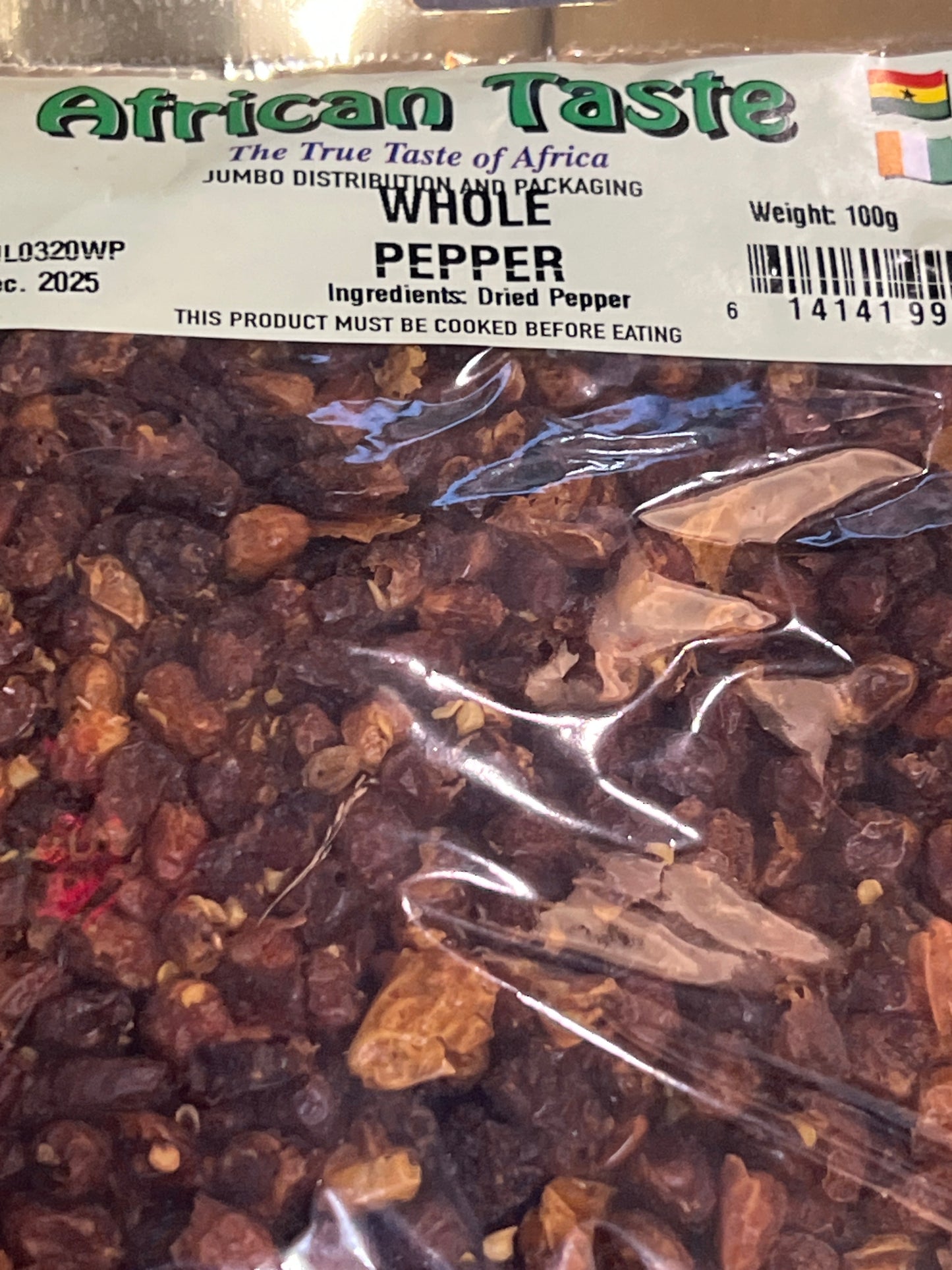 Whole Black Pepper 4oz