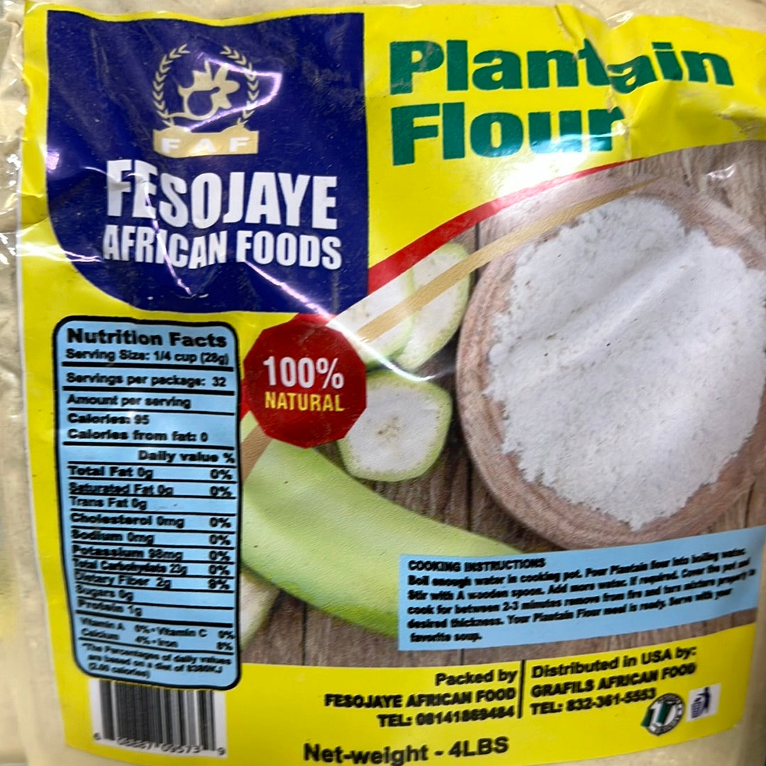 Fesojaye Plantain Flour 4lb