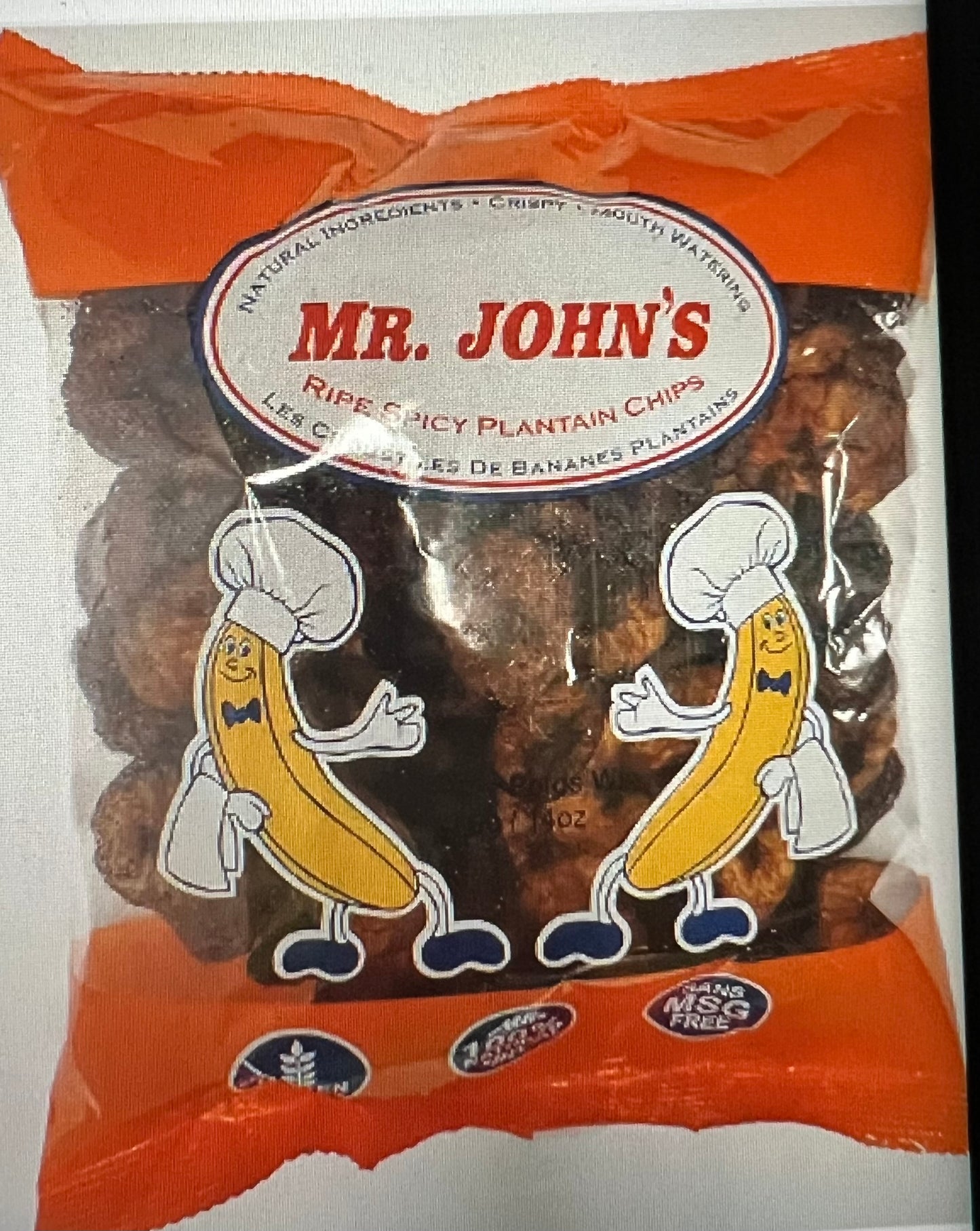 Mr Johns SPICY Ripe plantain chips 400g