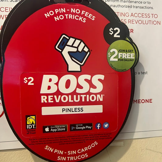 Boss Revolution card $2