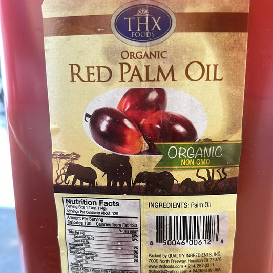 THX ORGANIC PALM OIL 5ltr