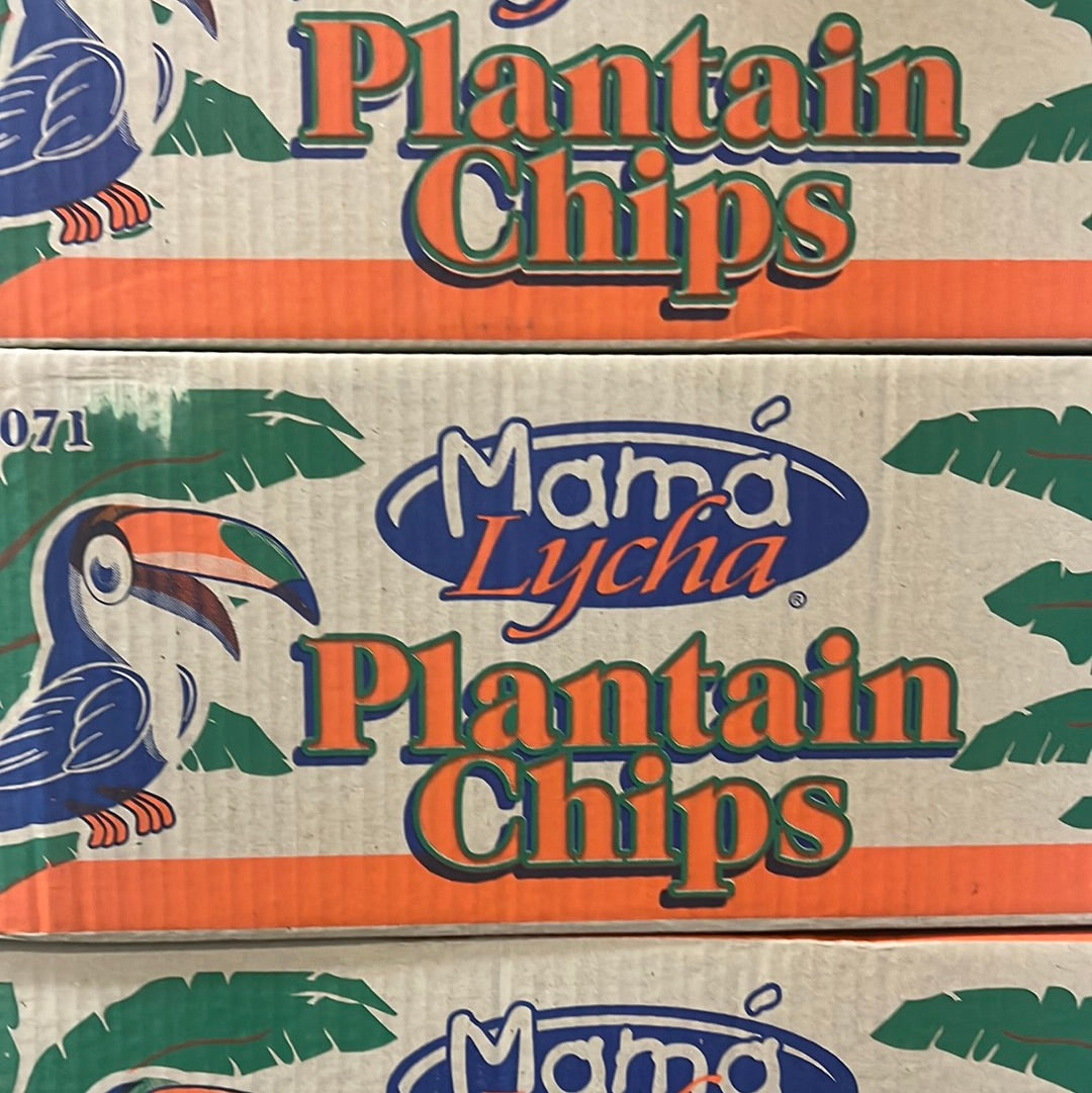 Mama Lycha Plantain Chips  (Box of 30)