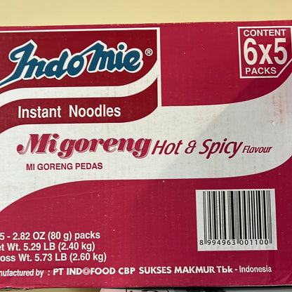 INDO INDOMIE Hot & Spicy 30pks