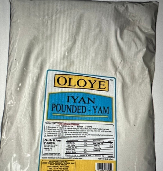 Oloye IYAN POUNDED YAM 20Lb