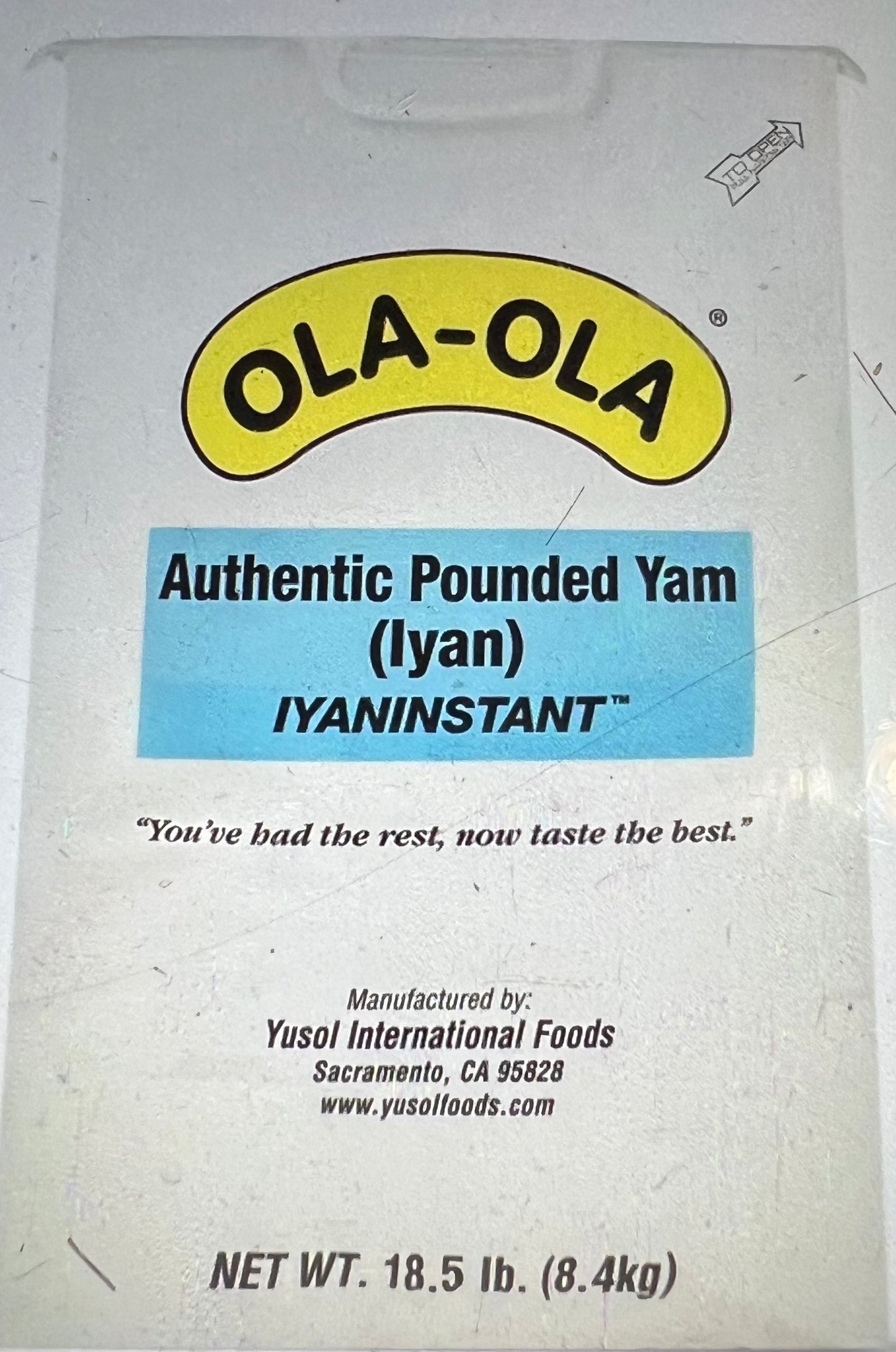 Olaola IYAN POUNDED YAM 18.5Lb