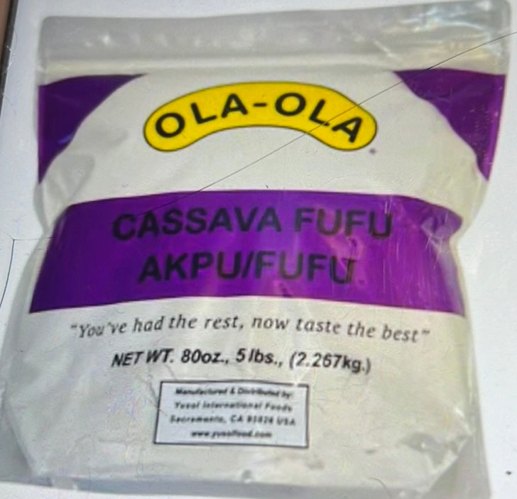 Olaola Cassava Fufu (Akpu) 5lb