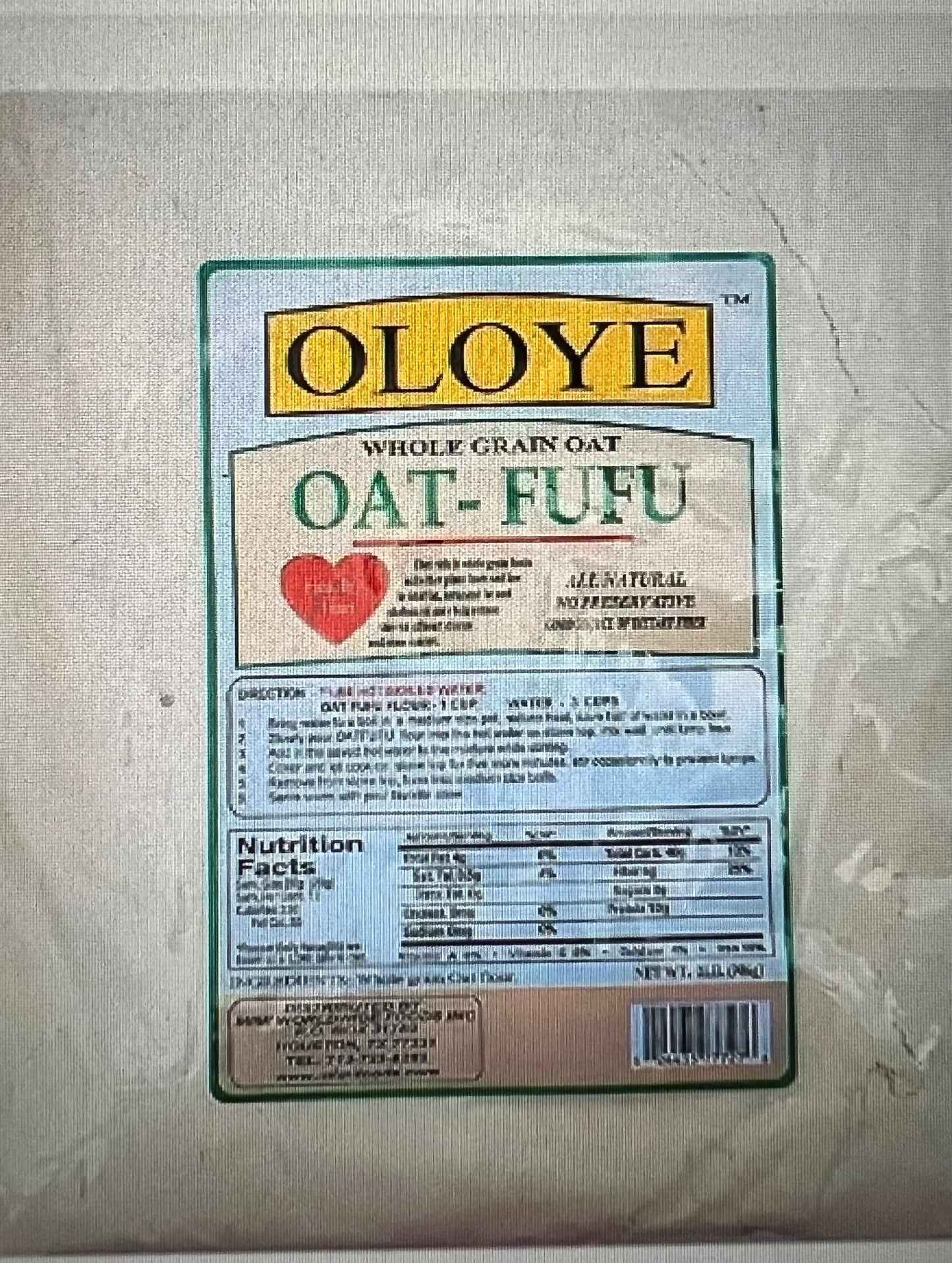 Oloye OAT FUFU 10Lb