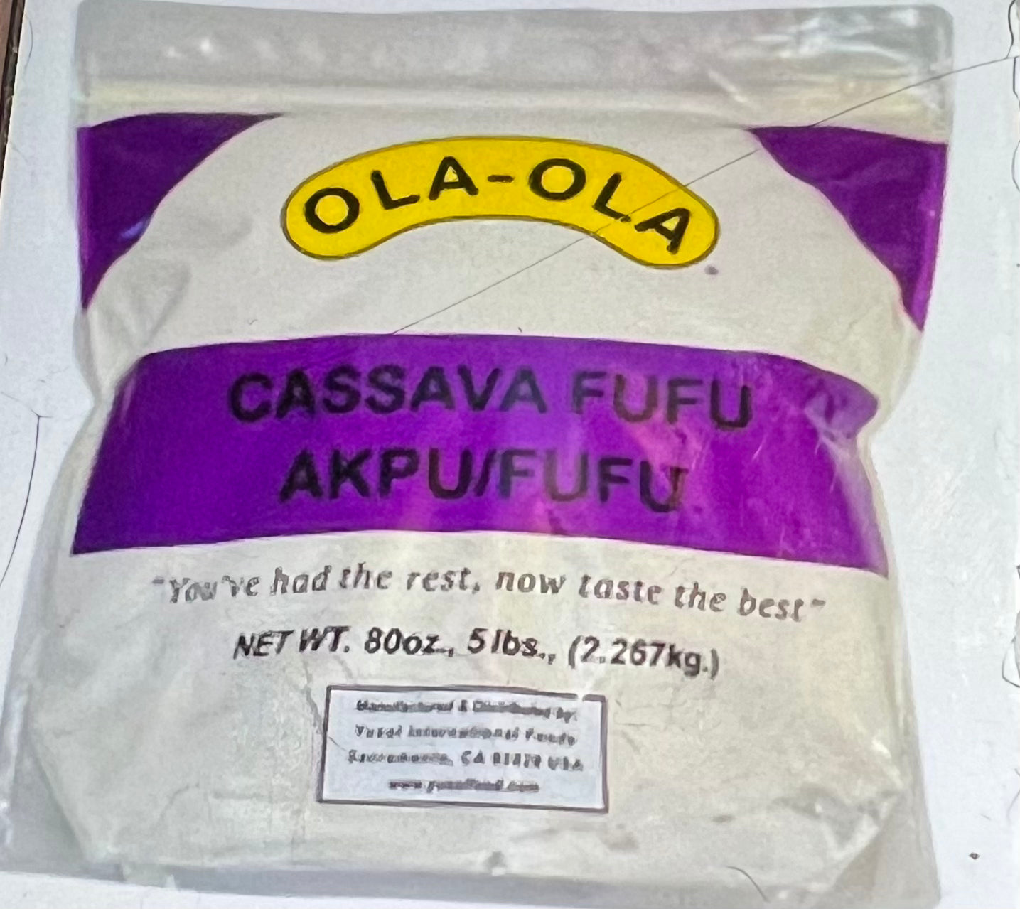 Olaola Cassava Fufu (Akpu) 5lb